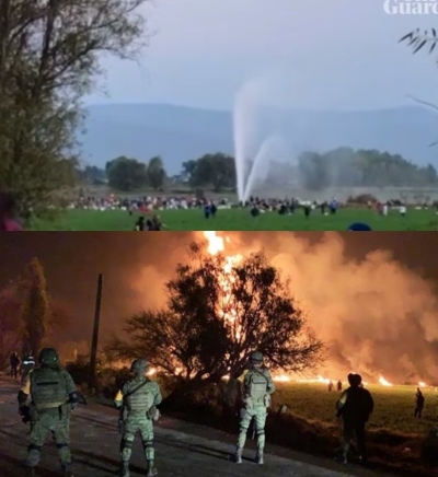 Mais de 90 mortos e 50 feridos na explos&atilde;o/inc&ecirc;ndio decorrente do grande derrame de gasolina no M&eacute;xico.