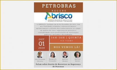 Webinar PETROBRAS - ABRISCO sobre Seguran&ccedil;a de Processo