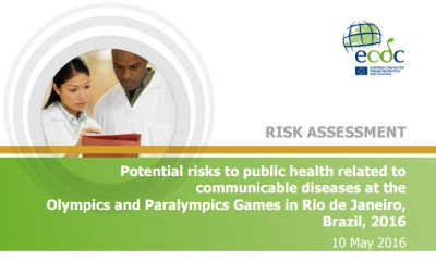 ECDC publica relat&oacute;rio de an&aacute;lise de riscos de cont&aacute;gio de doen&ccedil;as durante os Jogos Ol&iacute;mpicos e Paral&iacute;mpicos do Rio de Janeiro