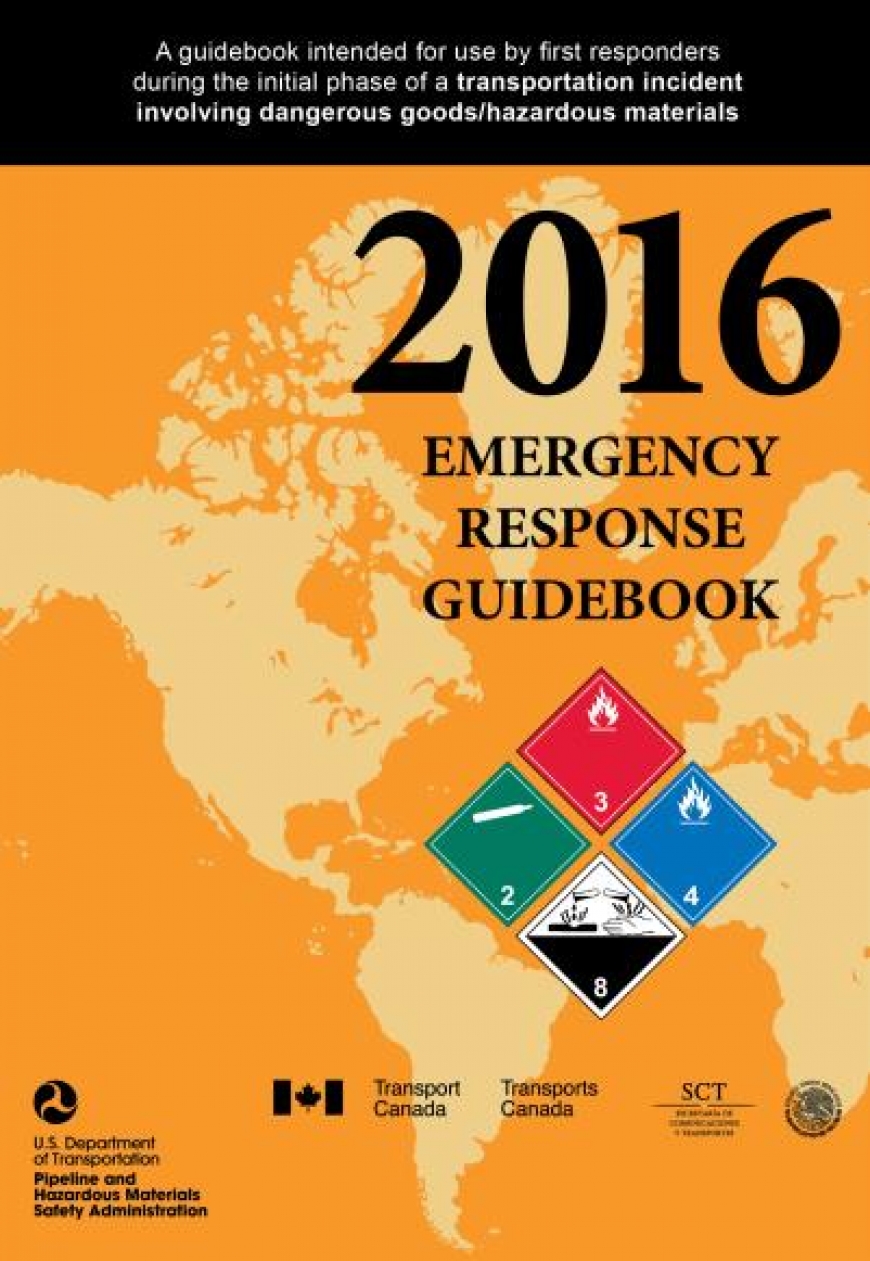 Capa do "Emergency Response Guidebook 2016"
